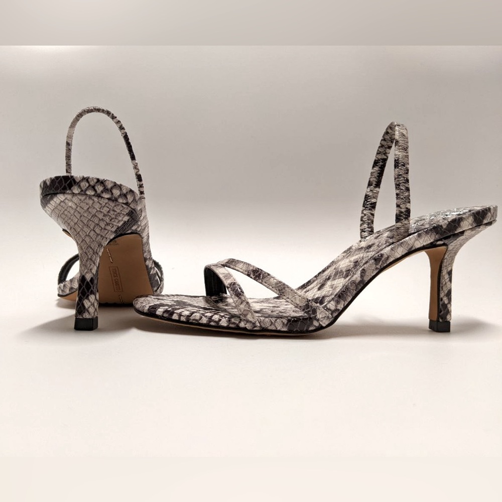 NEW Vince Camuto Sheela Snake Pattern Strap Heels